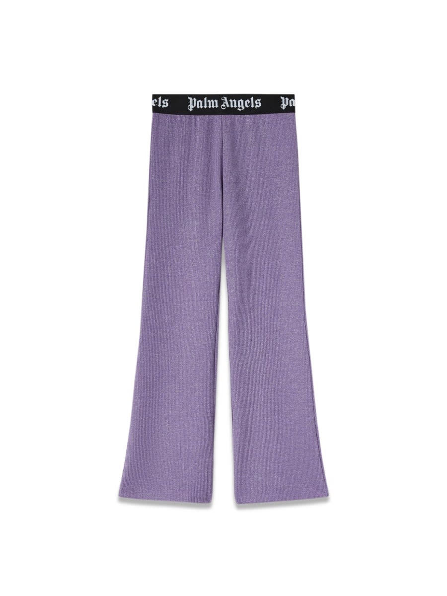 Palm Angels Logoband Lurexrib Flarepants