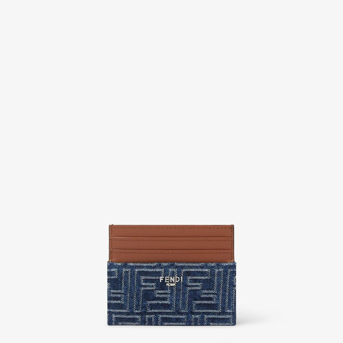 Fendi Denim Effect Cards Holder