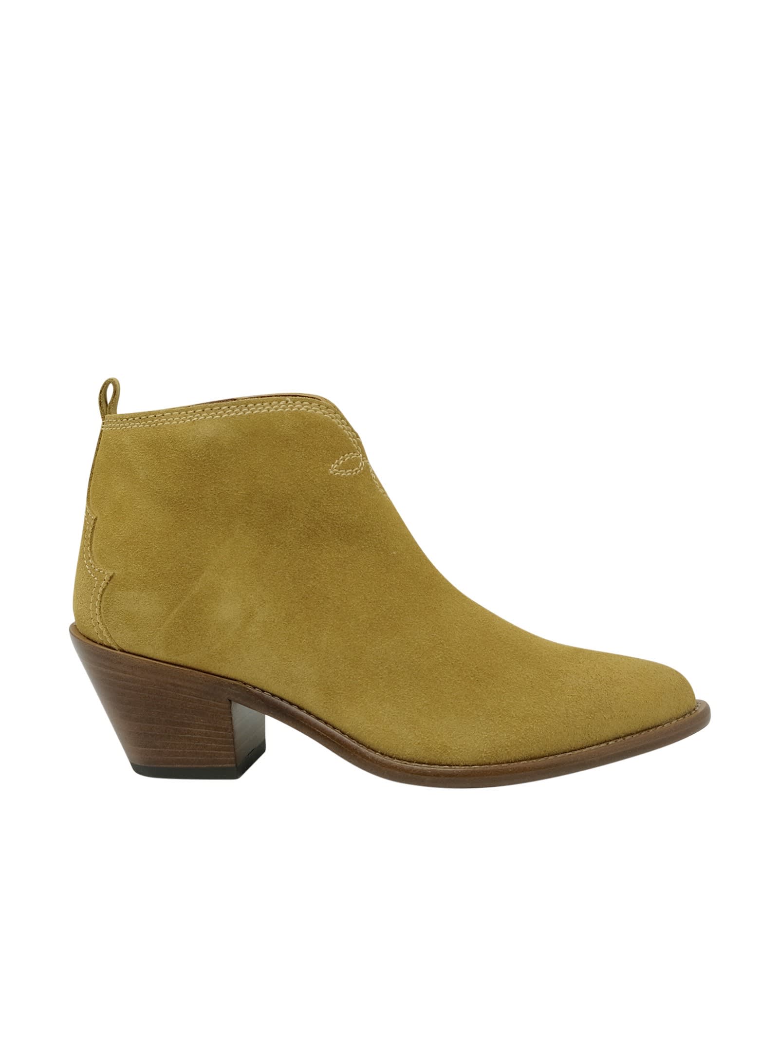 Sartore Suede Beige Ankle Boots