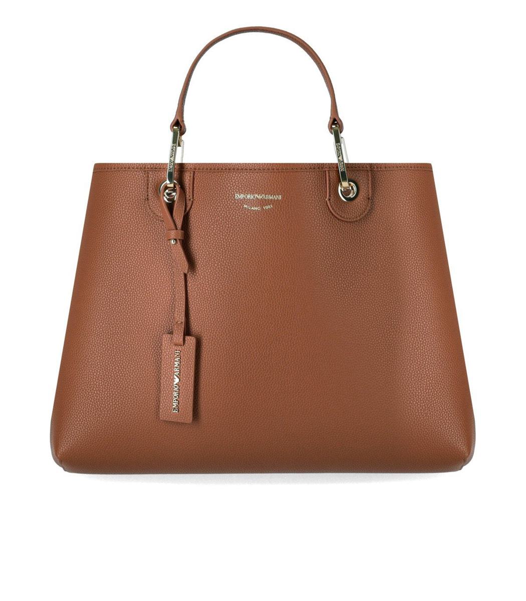 Emporio Armani Myea Tobacco Shopping Bag