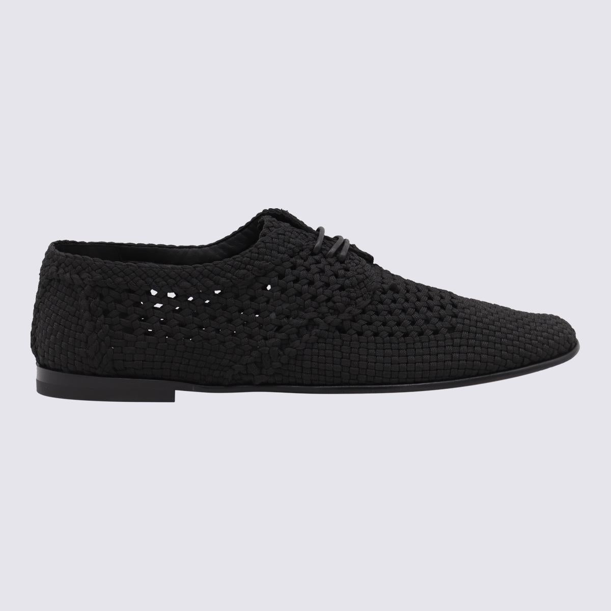 Dolce & Gabbana Black Lace Up Shoes