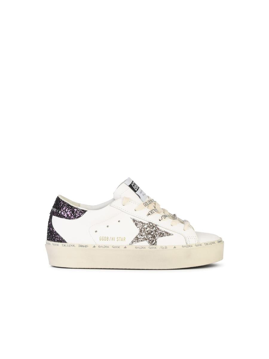 Golden Goose 'Hi Star' 白色皮革运动鞋