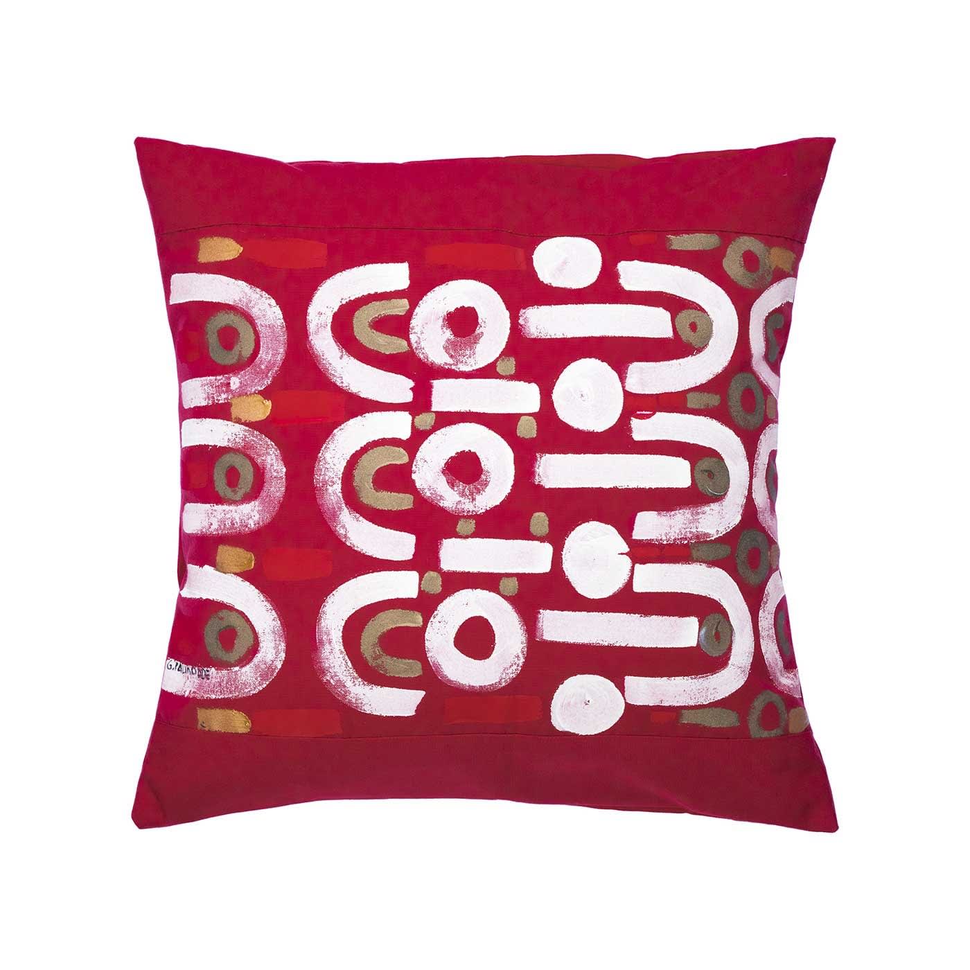 Le Botteghe su Gologone Hand Painted Cushions 100x100 Cm