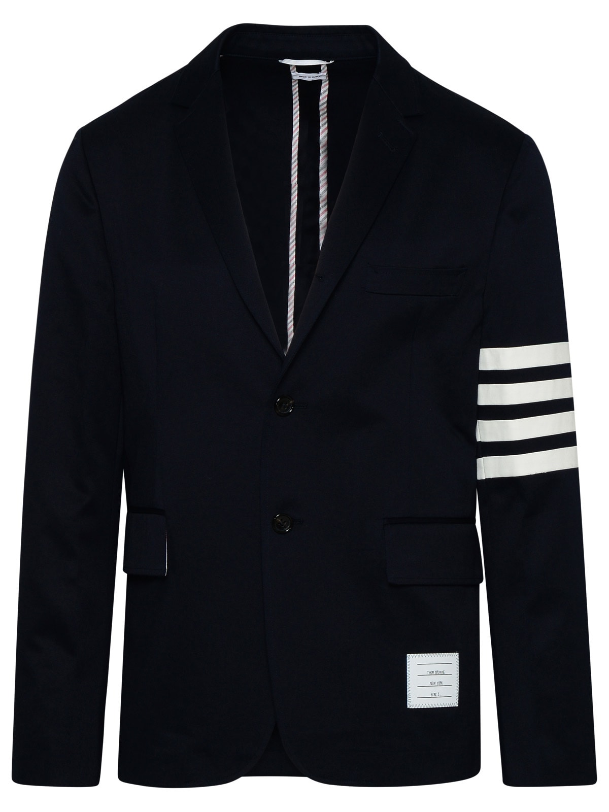 Thom Browne Navy Cotton Blazer