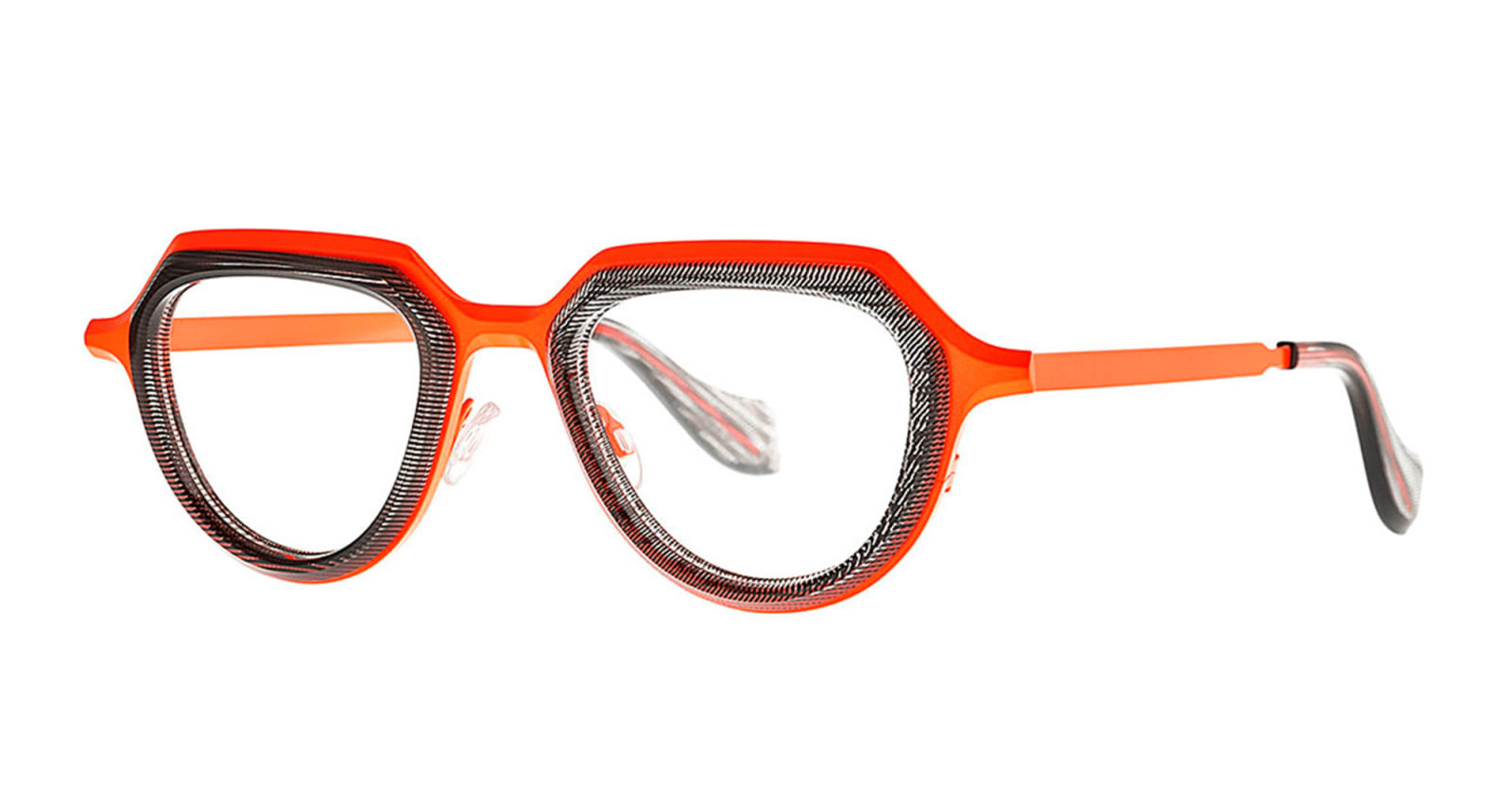 Theo Eyewear Prong - 014 Fluo Orange Rx Glasses