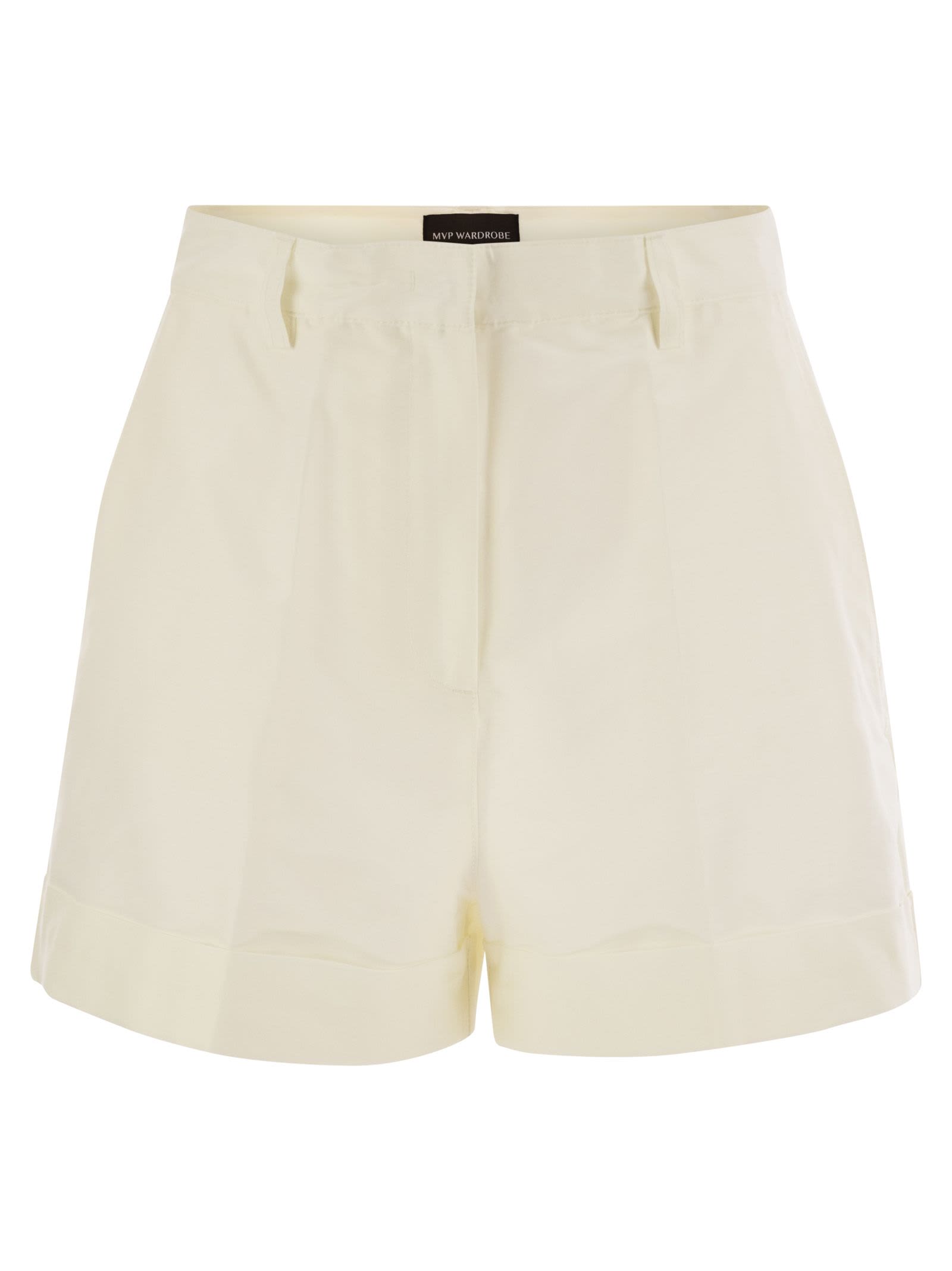 MVP Wardrobe Cotton And Silk Bermuda Shorts