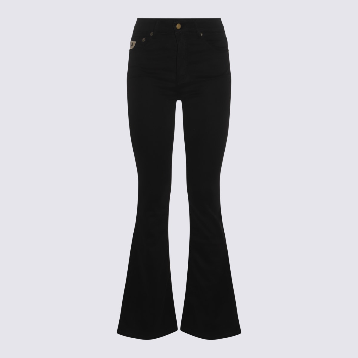 Lois Black Cotton Denim Jeans