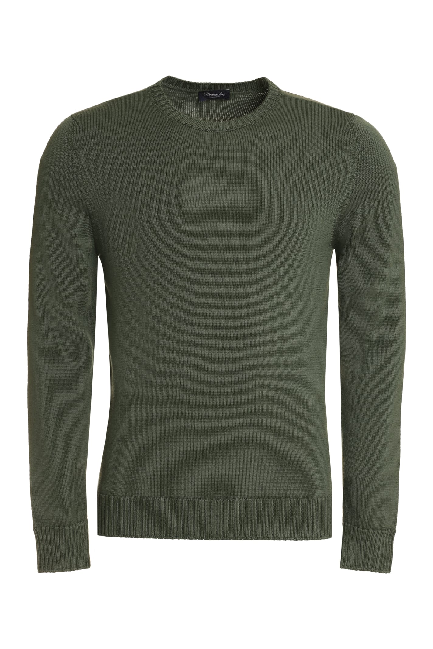 Drumohr Merino Wool Crew-neck Sweater