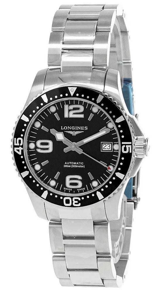 LONGINES Hydro Conquest 39MM AUTO Black Dial Men's Watch L3.741.4.56.6 / L37414566