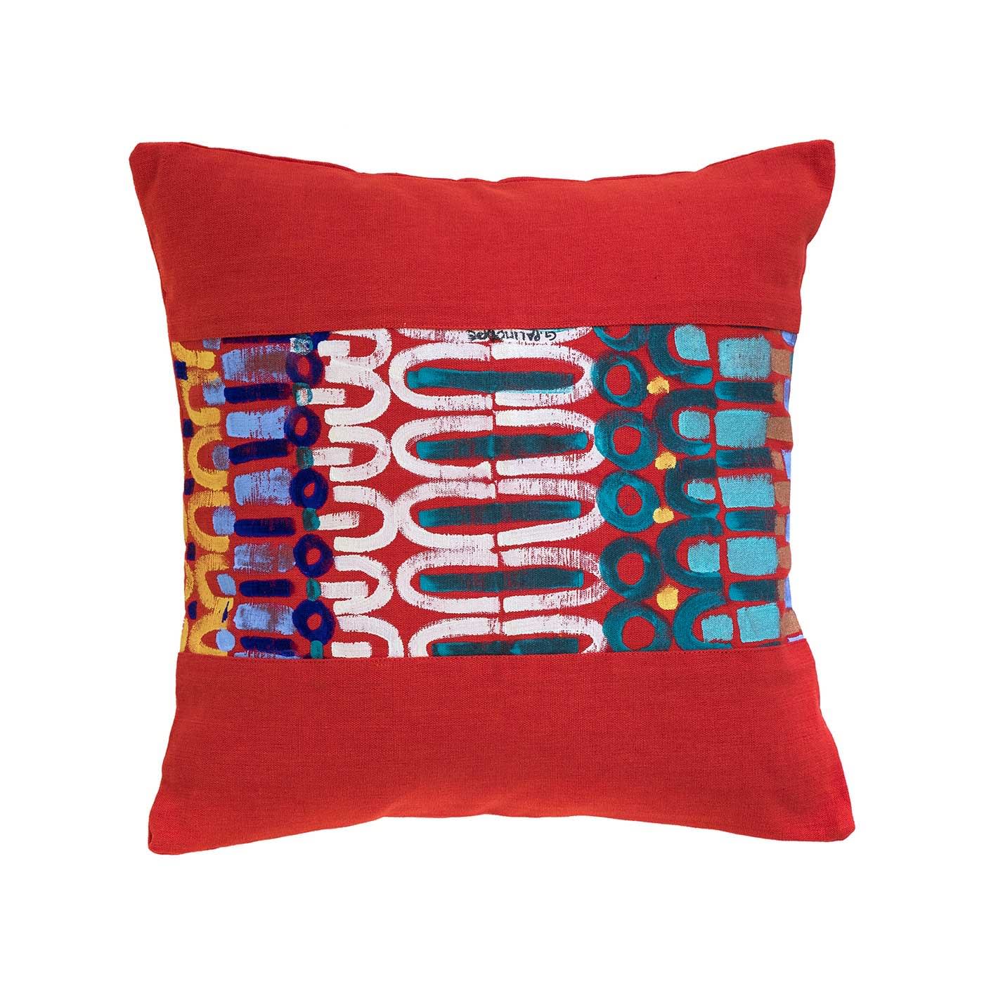 Le Botteghe su Gologone Hand Painted Cushions 100x100 Cm