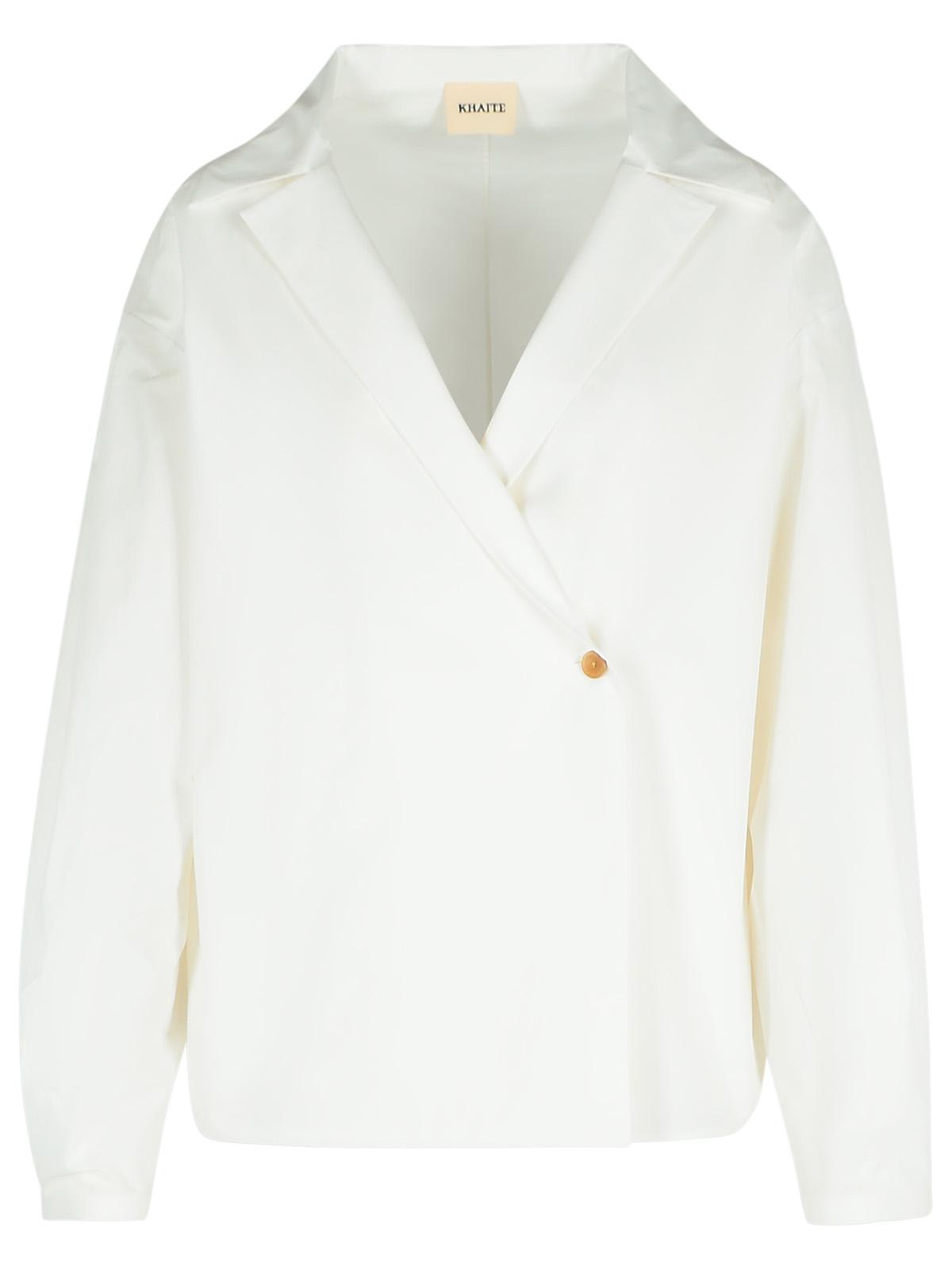 Khaite ashton White Cotton Shirt