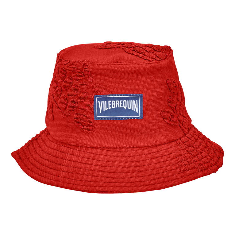 Vilebrequin Terry Bucket Hat - Boheme - Red - Size M/L