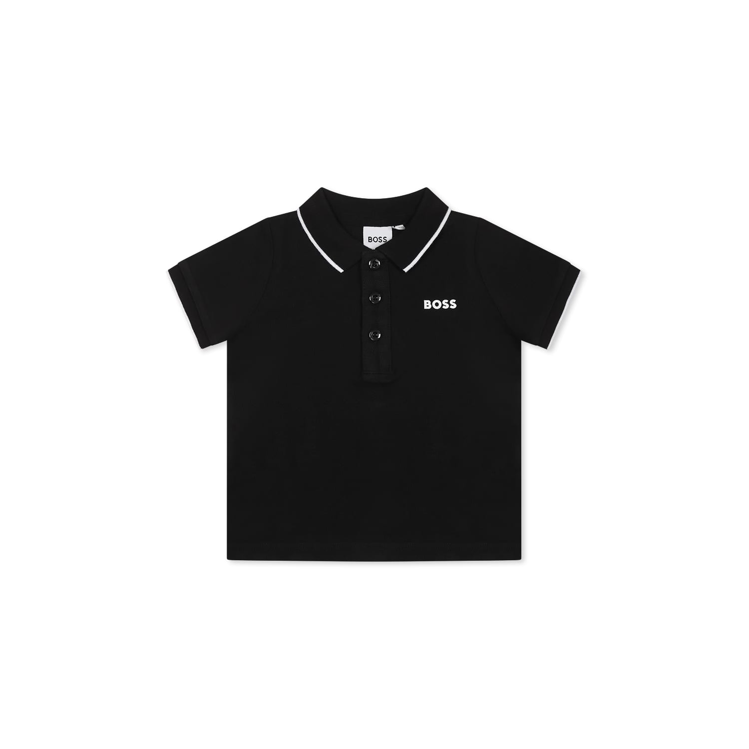 Hugo Boss Black Polo Shirt For Baby Boy With Logo
