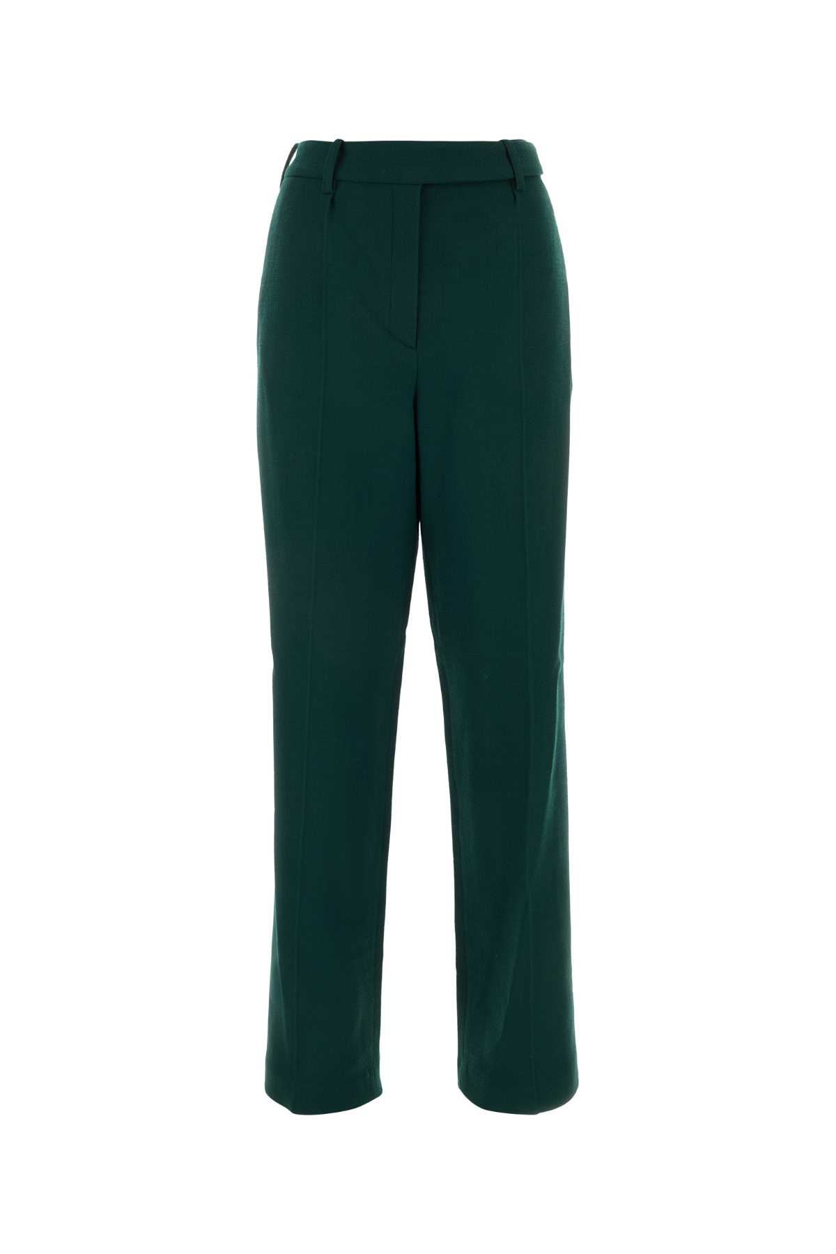 Alexandre Vauthier Dark Green Wool Pant
