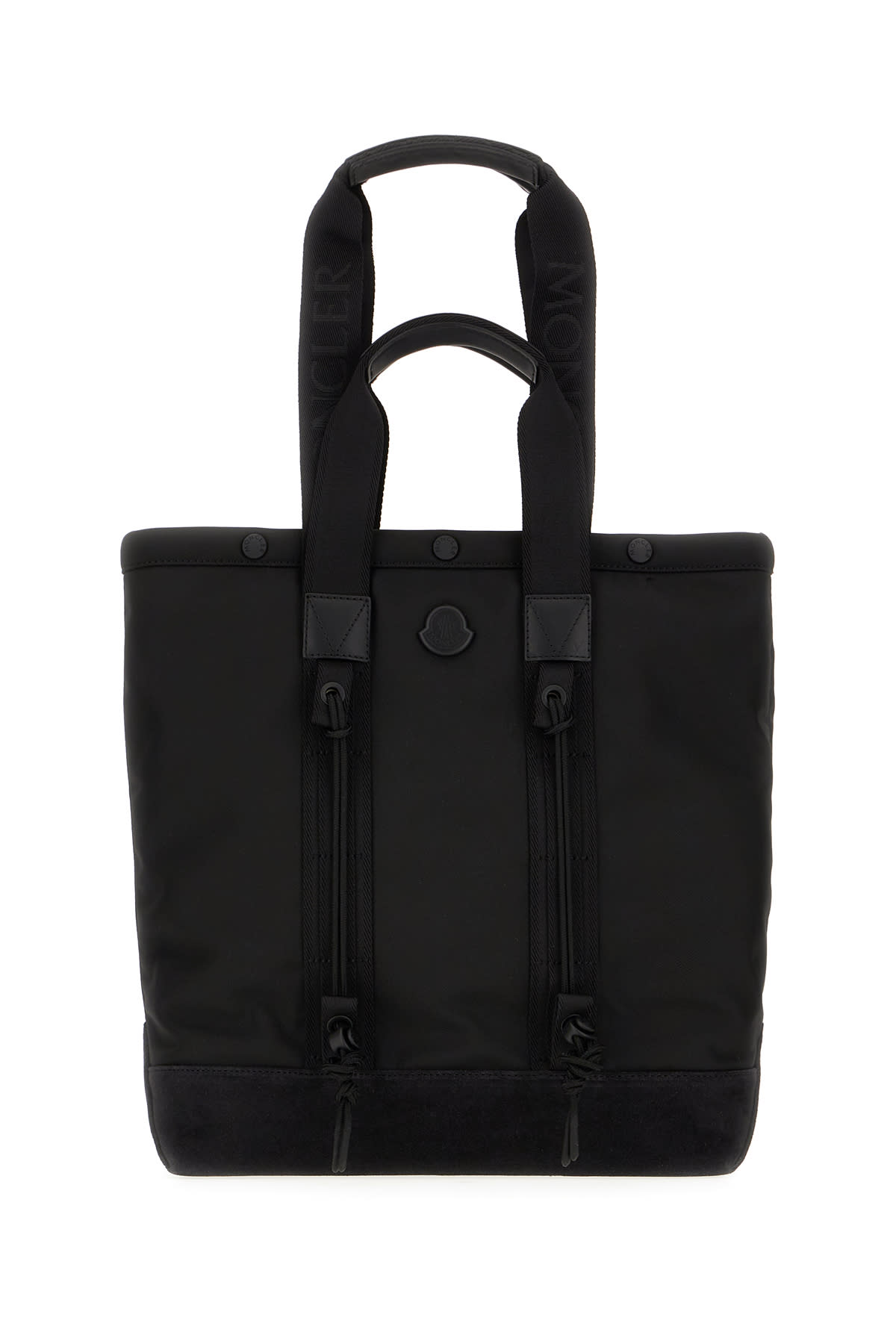 Moncler Black Canvas Shopping Bag