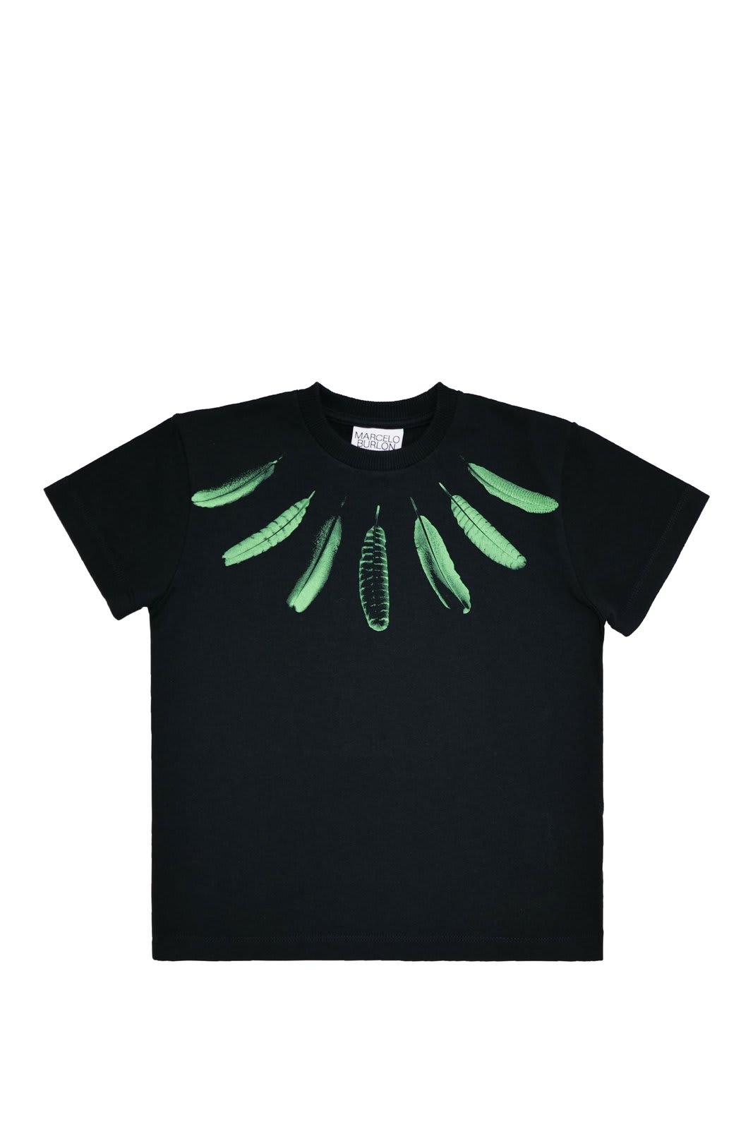 Marcelo Burlon Feathers Printed Crewneck T-shirt