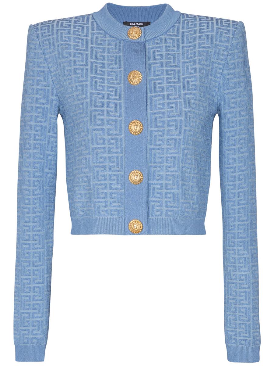 Balmain Pb Labyrinth Knit Cardigan Clothing
