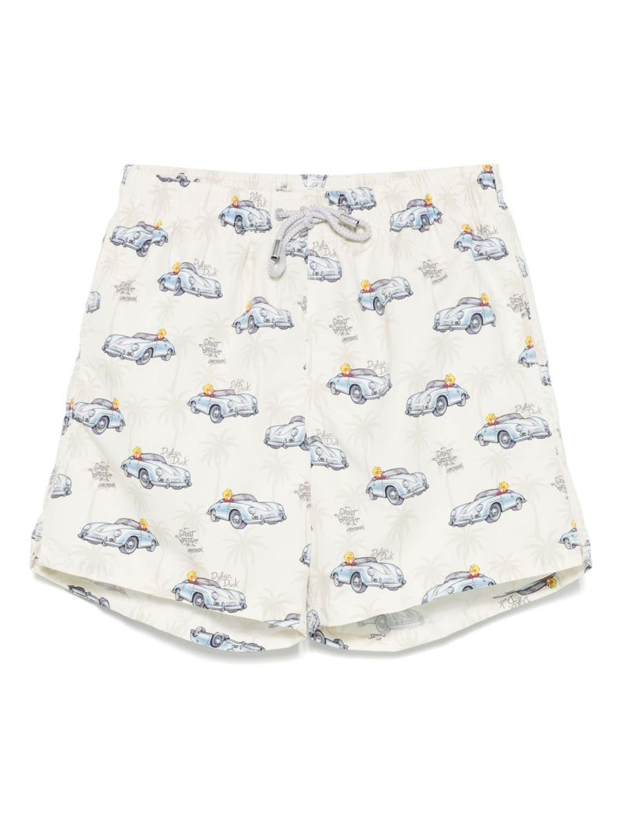 MC2 Saint Barth 'Gustavia' Beige Swimsuit With Print