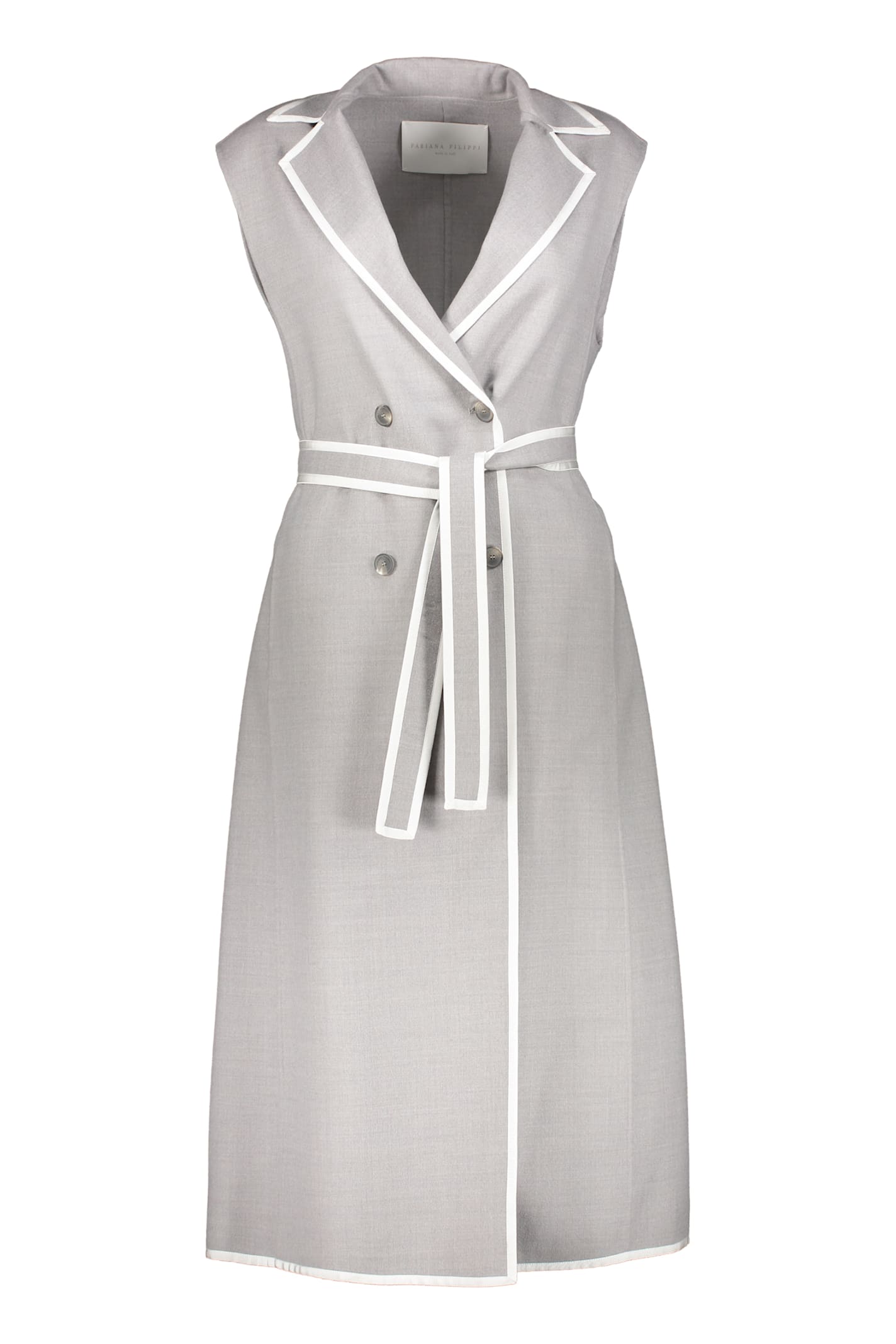 Fabiana Filippi Belted Long Vest