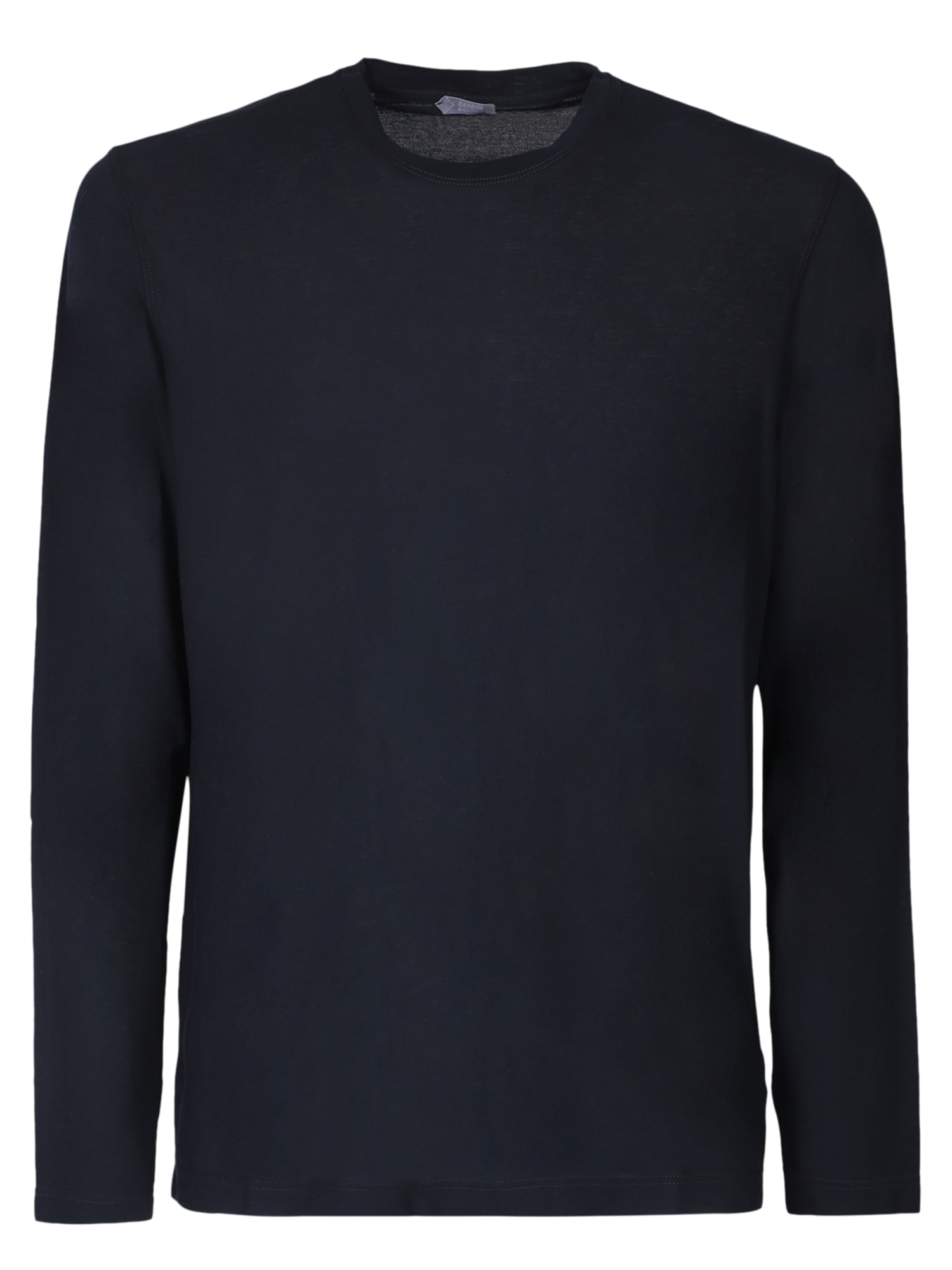 Zanone Slim Fit Blue T-shirt