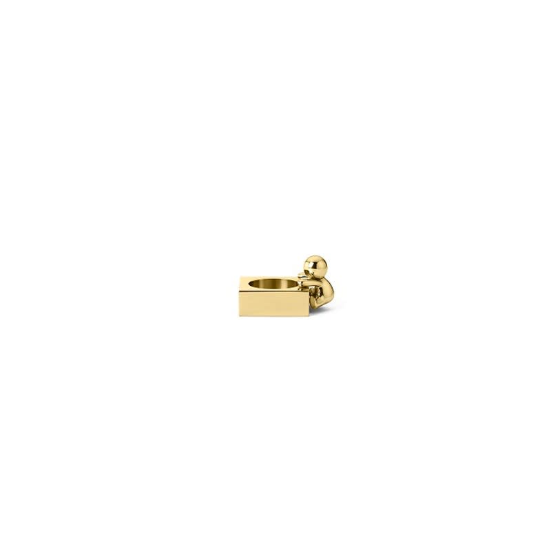 Ghidini 1961 Omini - Squared Tea Light Polished Brass