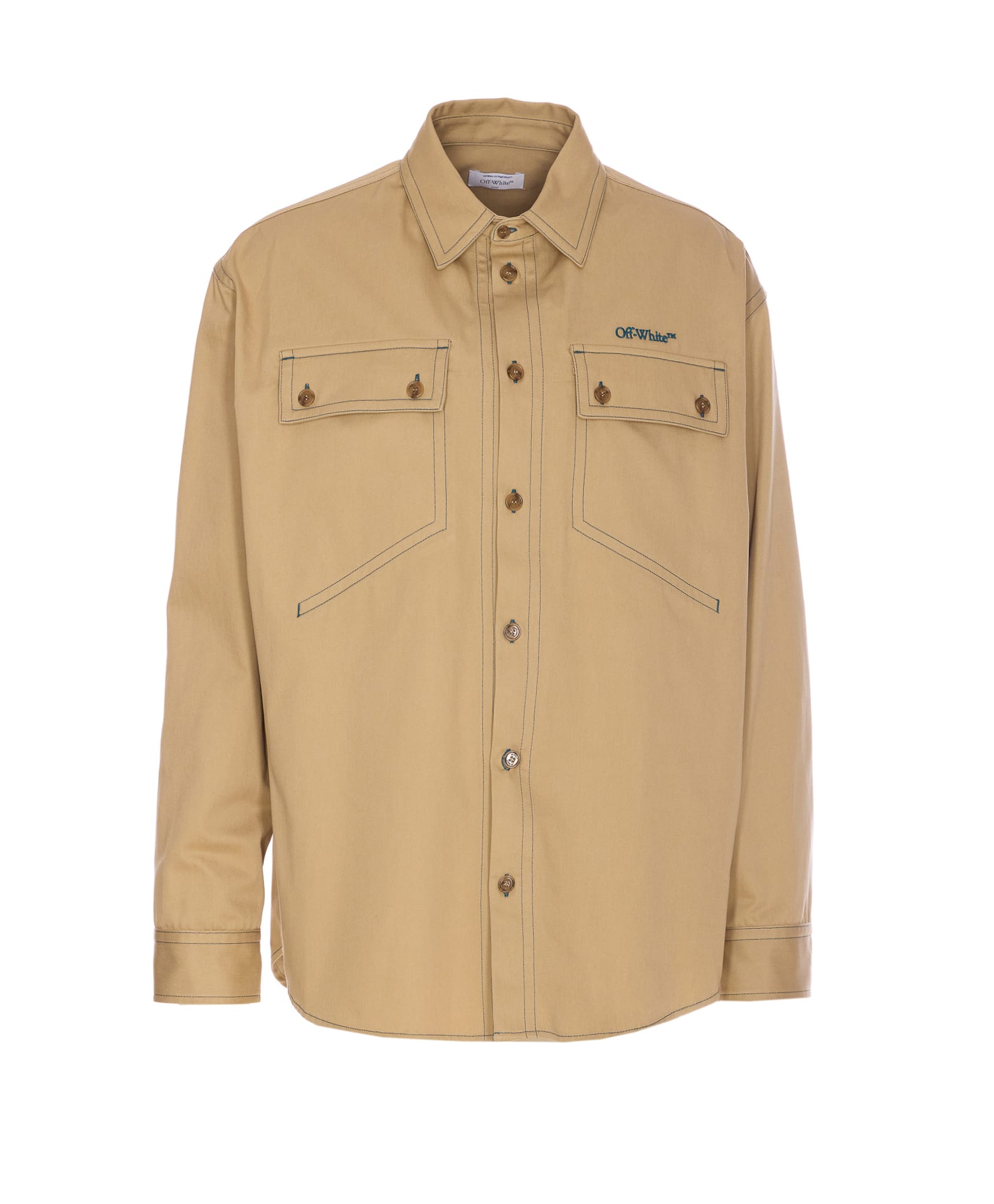 Off-White Stitch Logo Military Overshirt