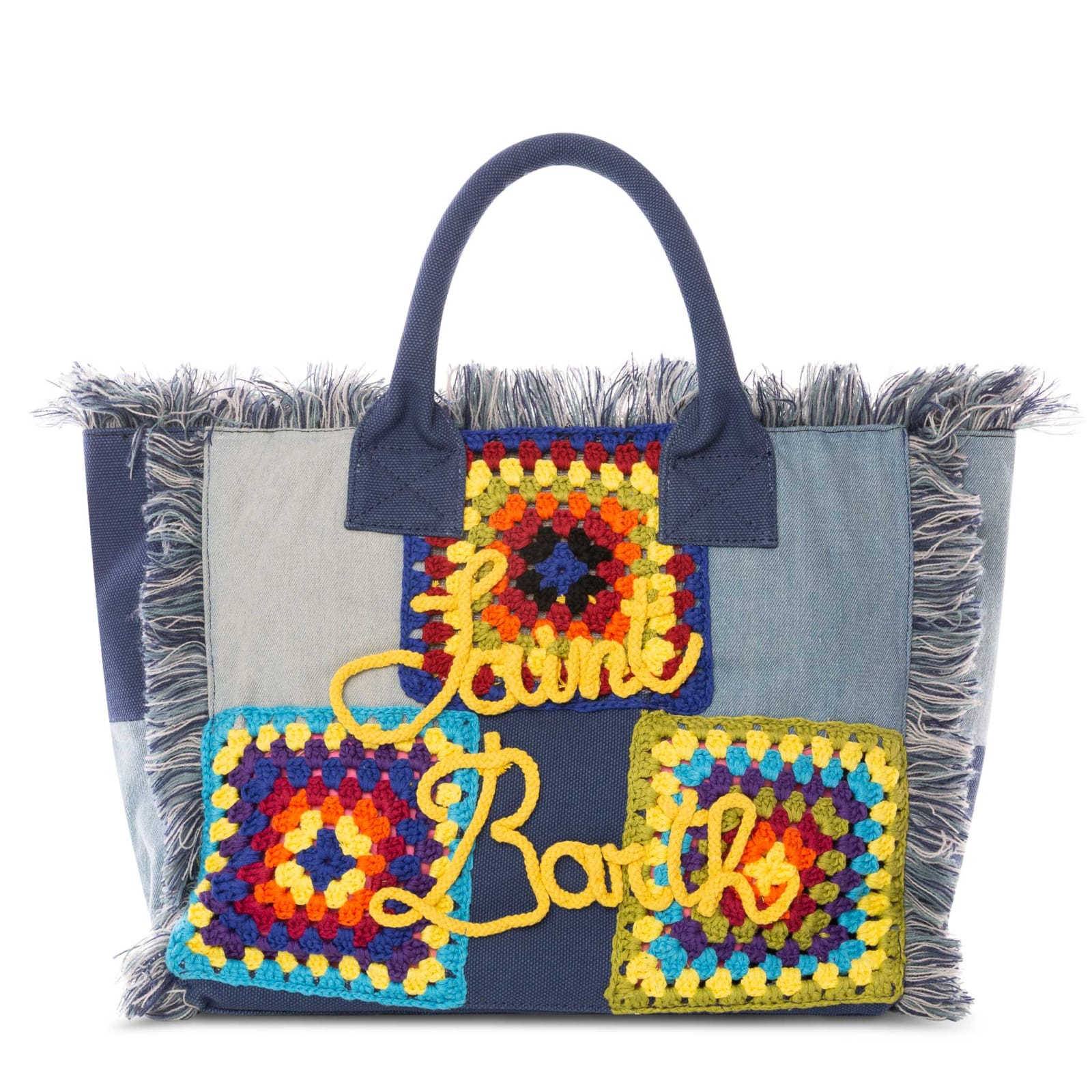 MC2 Saint Barth Vanity Crochet Patchwork Shoulder Bag