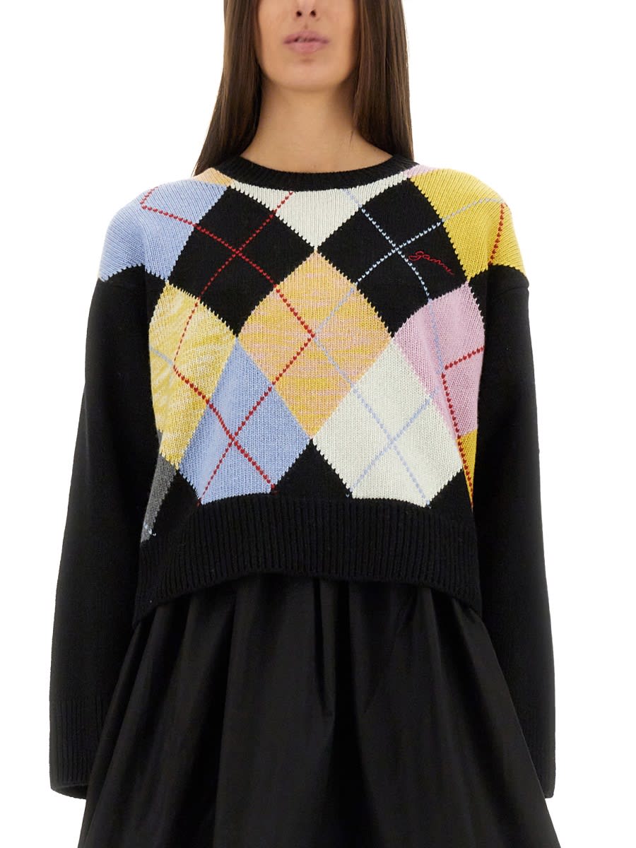 Ganni harlequin Jersey