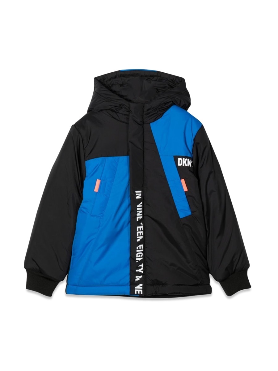 DKNY Two-tone Down Jacket With Hood