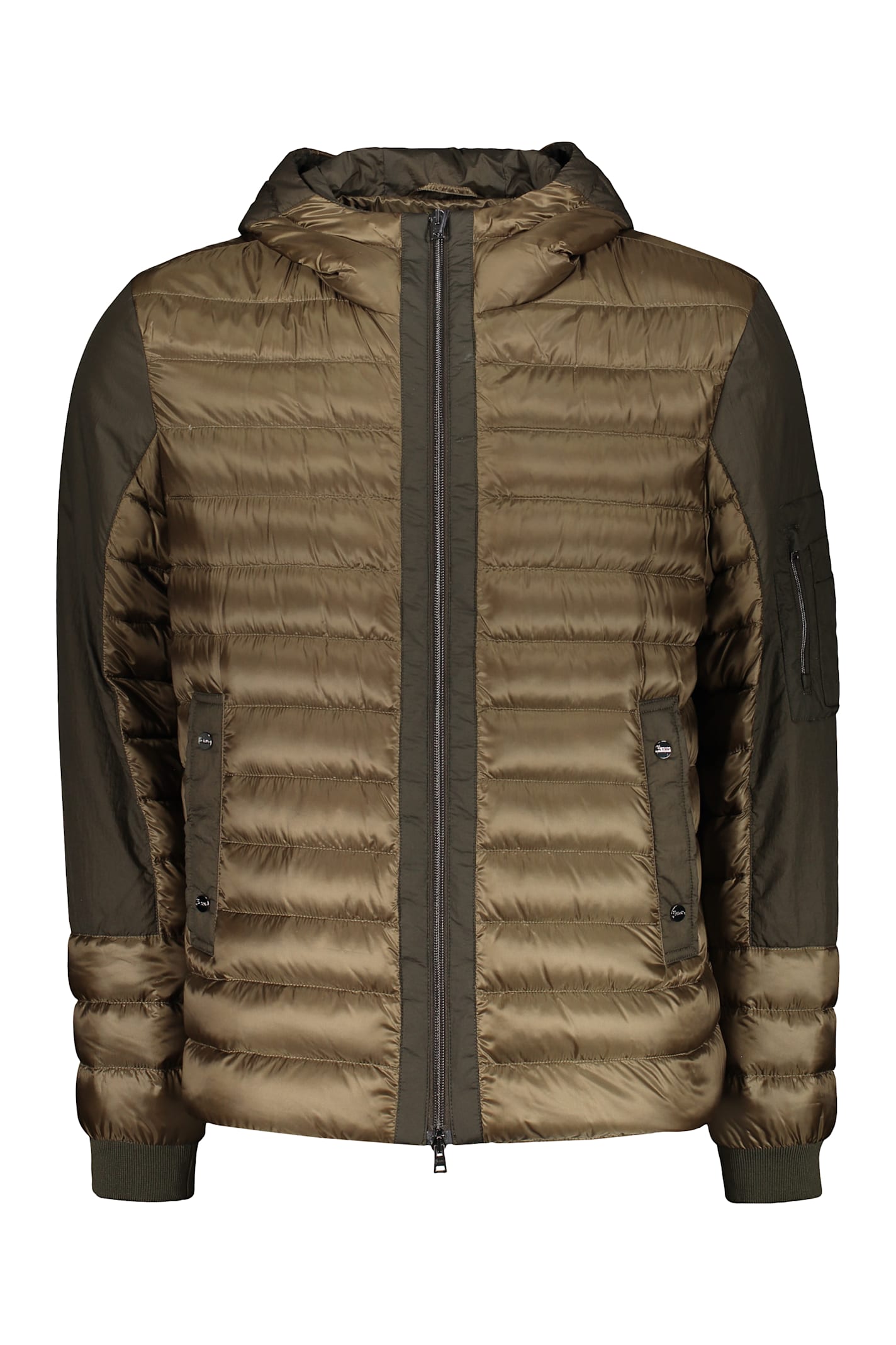 Herno Hooded Full-zip Down Jacket