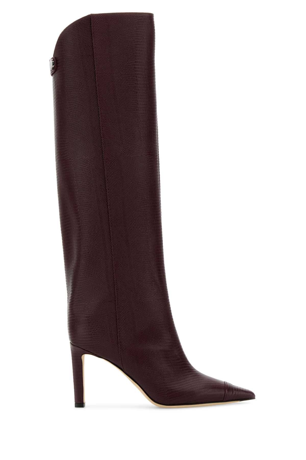 Jimmy Choo Tyrian Purple Leather Alizze Boots