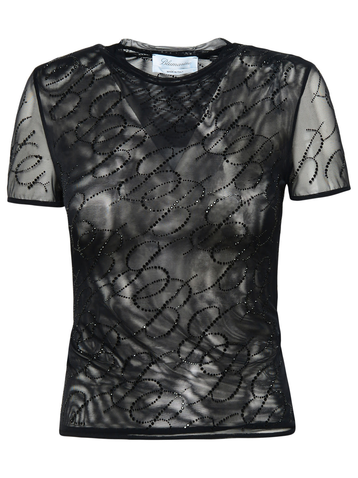 Blumarine Black Tulle T-shirt