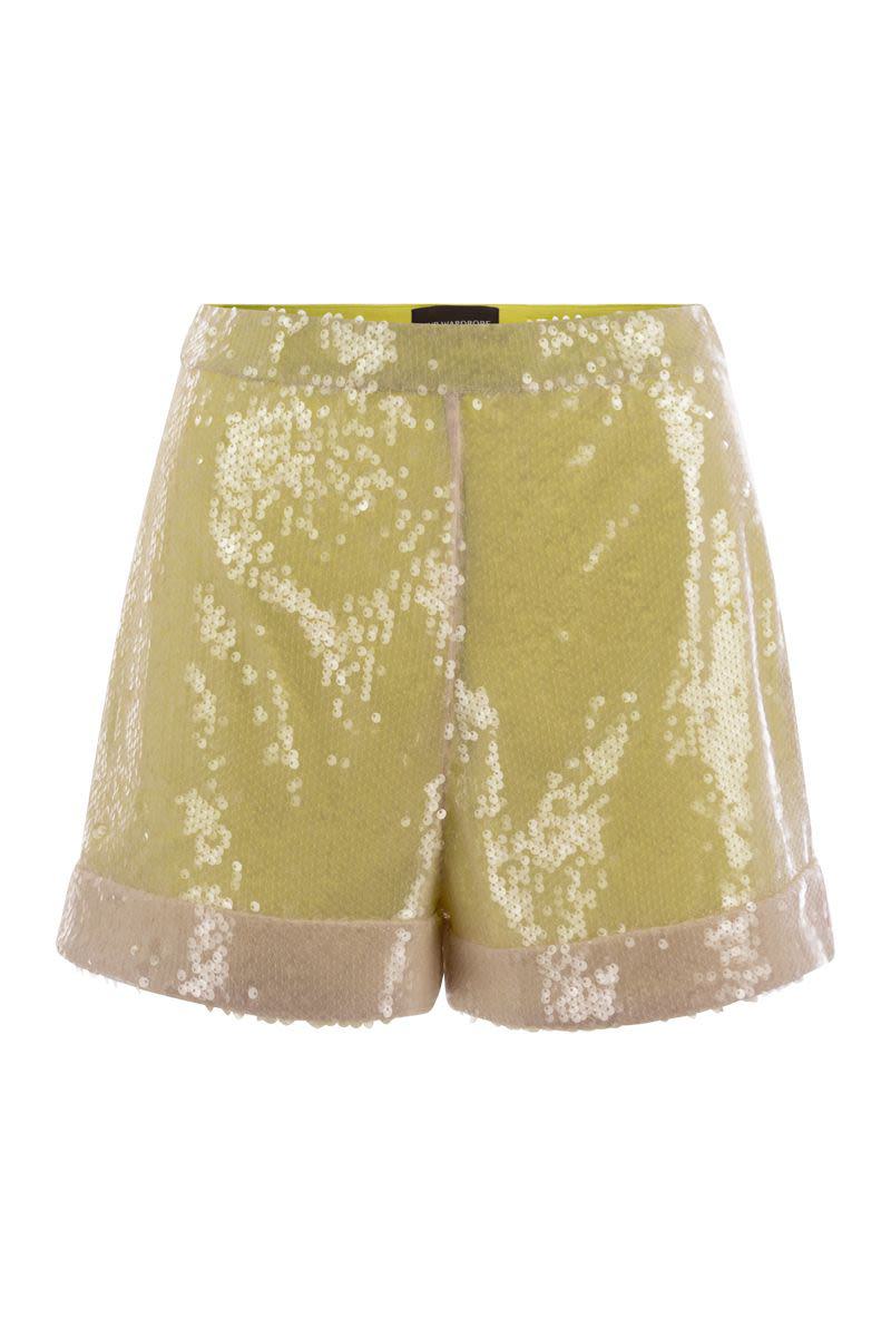 Mvp Wardrobe Shorts With Sequins All Over