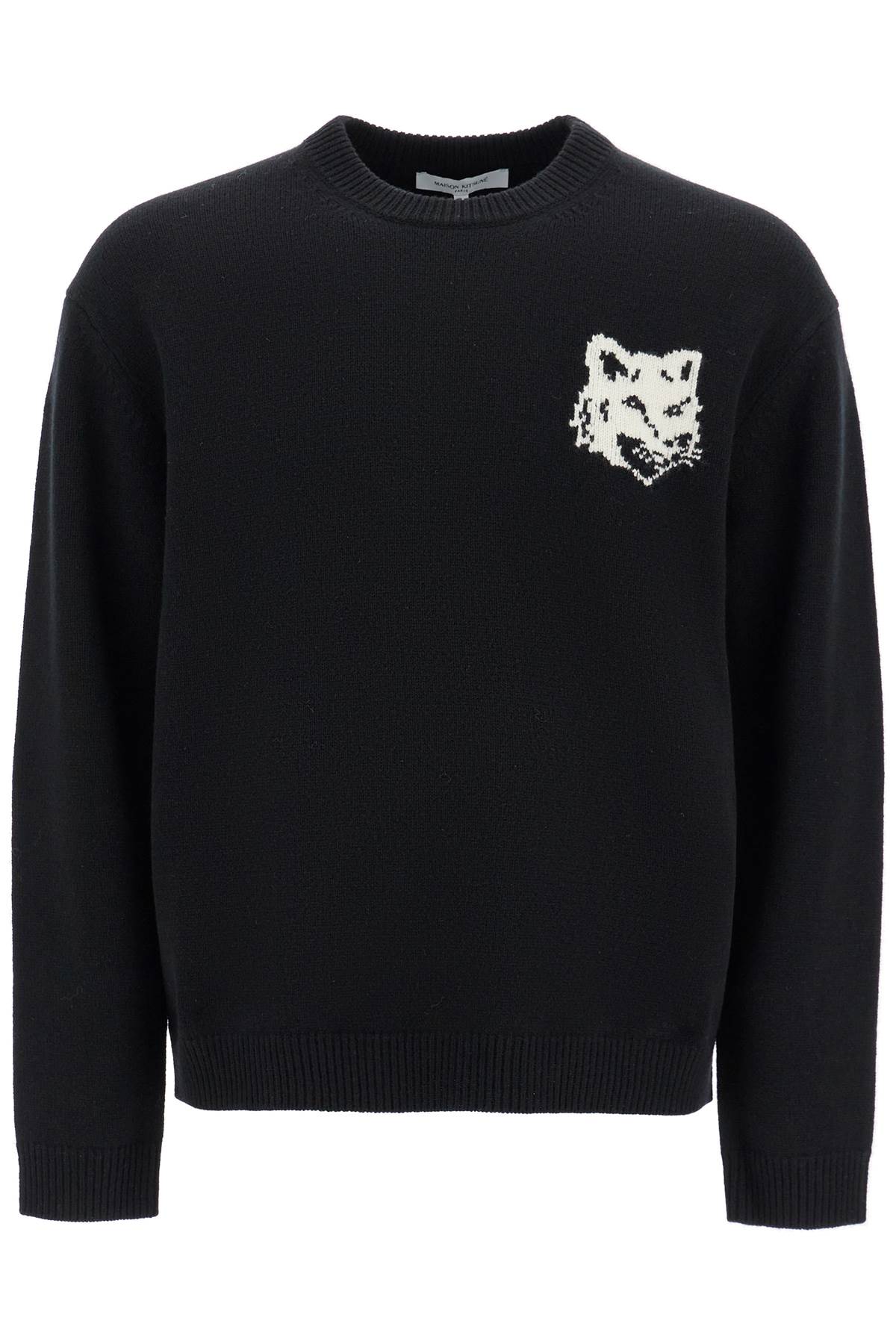 Maison Kitsuné 狐狸头羊毛毛衣