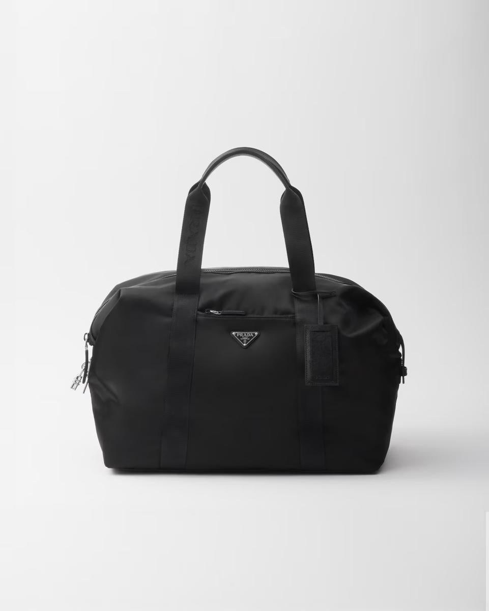 Prada 再生尼龙十字纹旅行包
