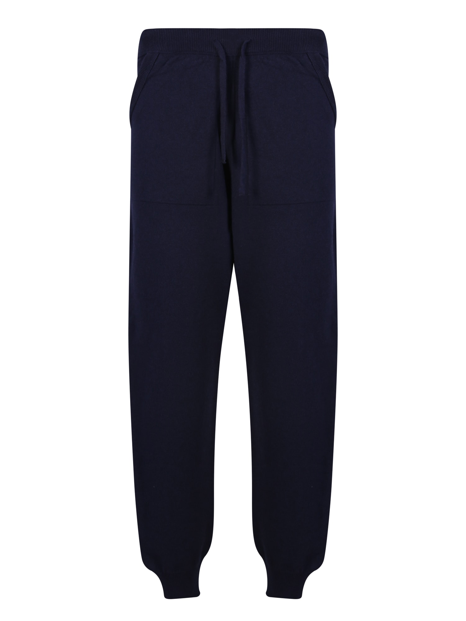 Original Vintage Style Blue Knit Jogger Trousers