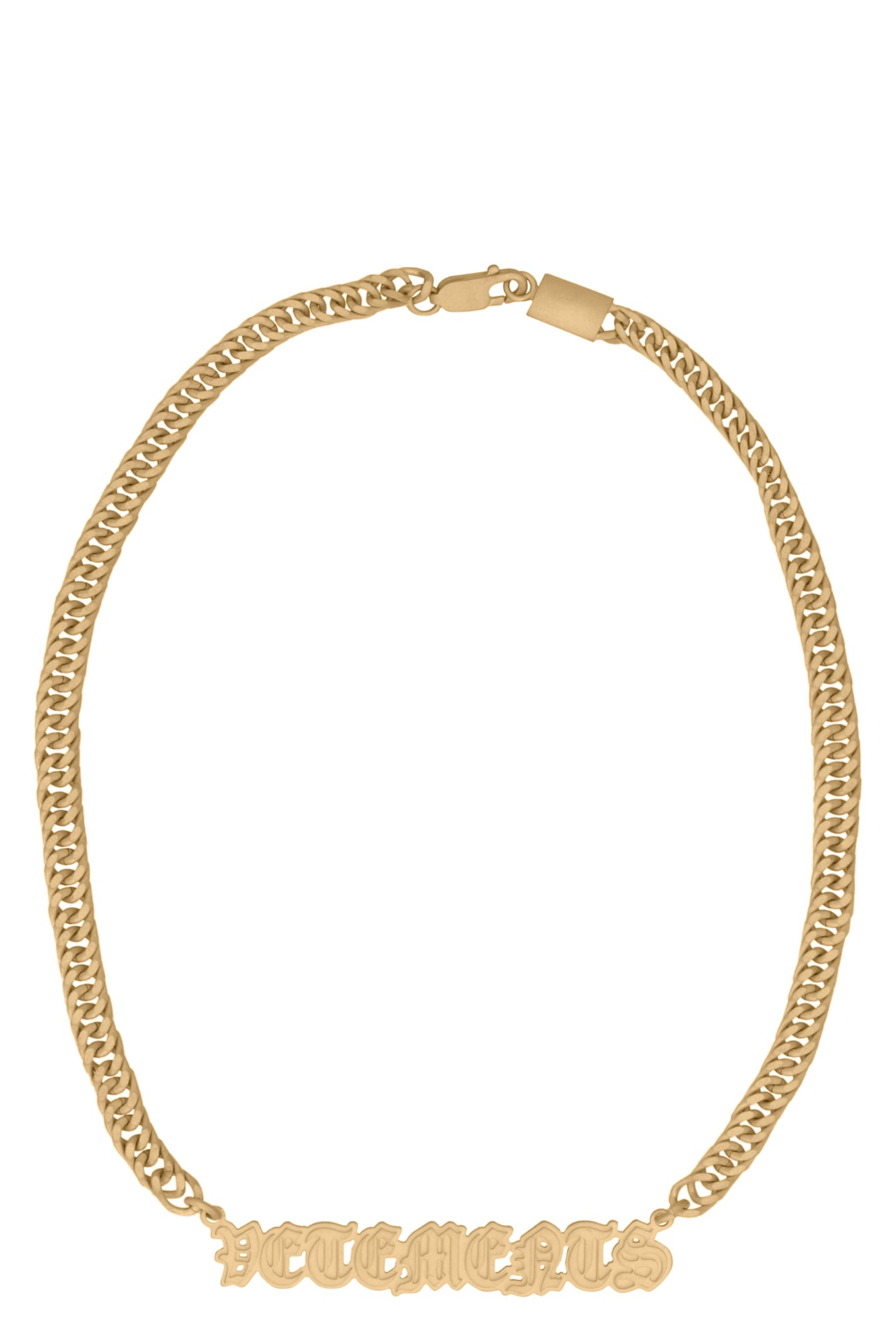 VETEMENTS Gothic Logo Charms Necklace