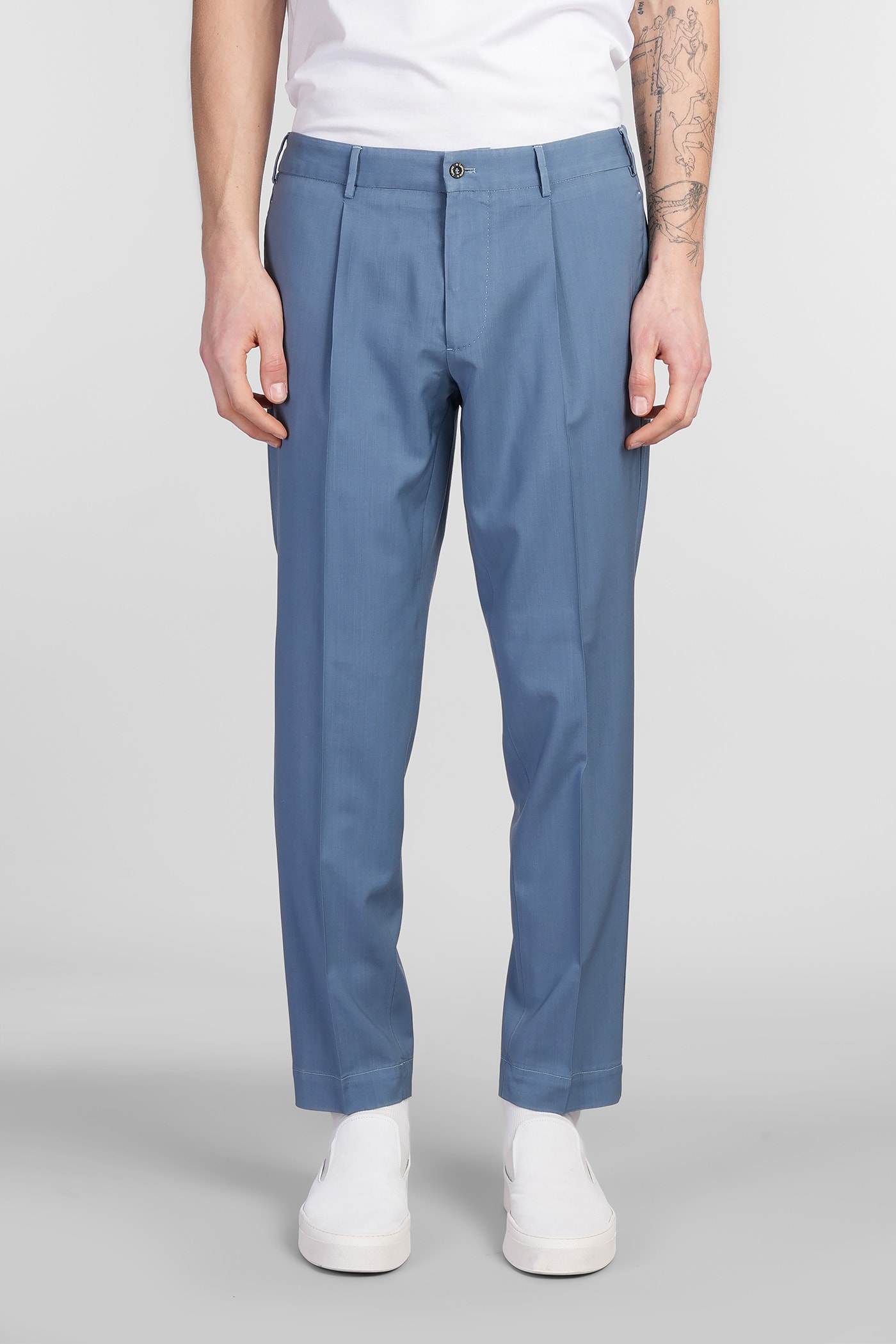 Santaniello Irno Evo Pants In Blue Wool