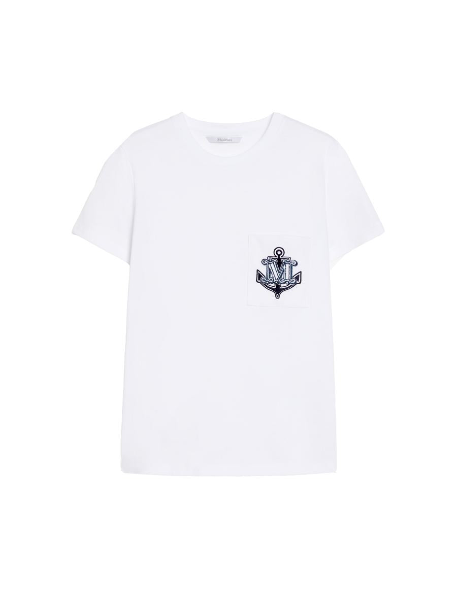 Max Mara Acacia Jersey T-Shirt With Embroidery