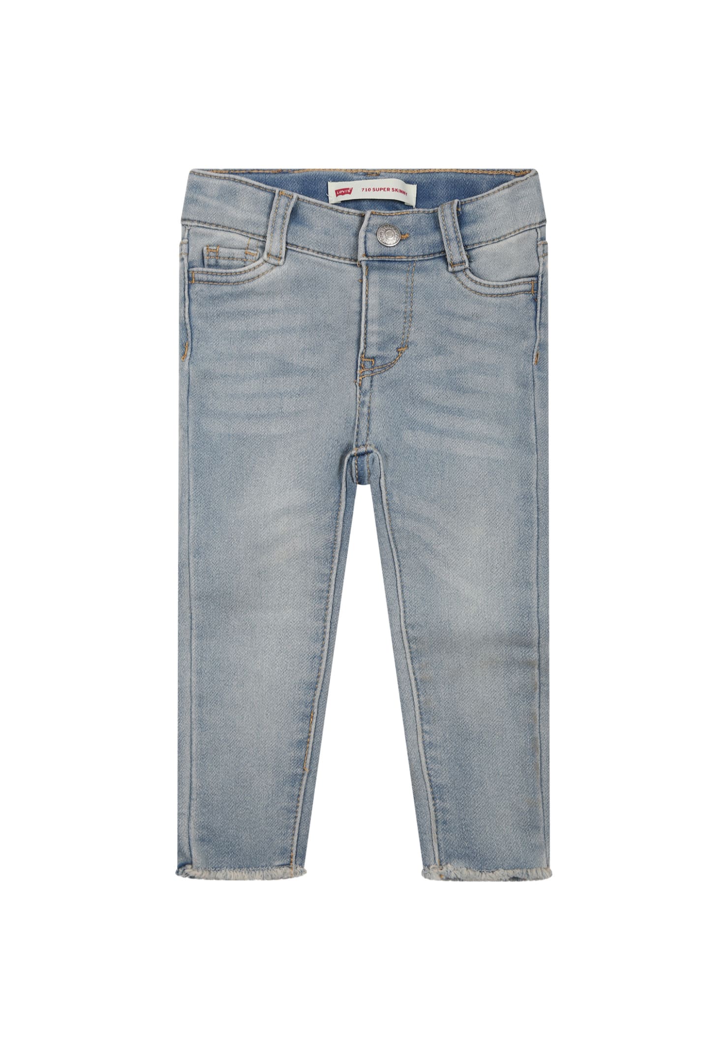 Levi's Light Blue Jeans For Baby Boy With Patch Logo
