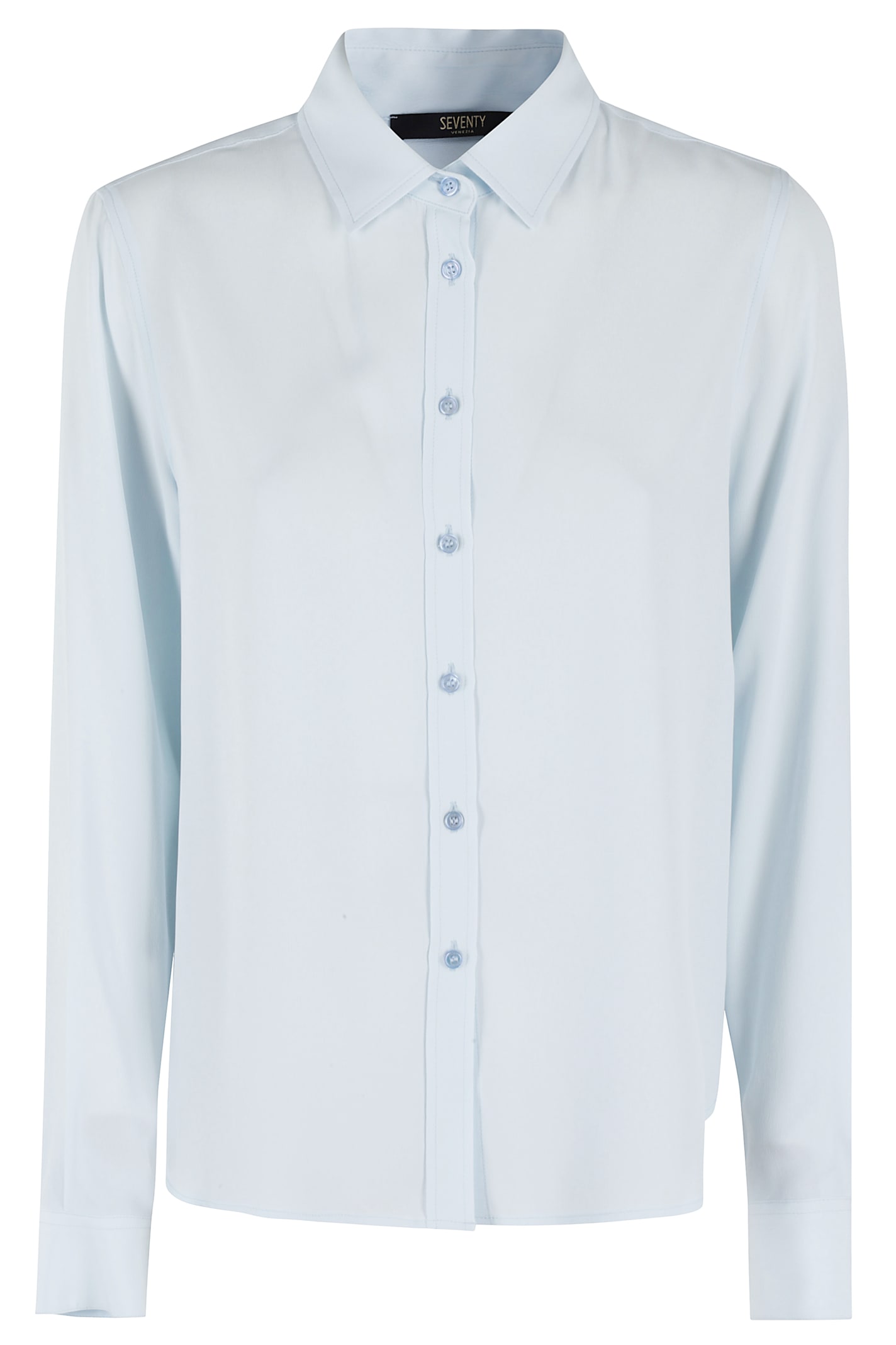 Seventy Camicia Crepe Unito Misto Seta