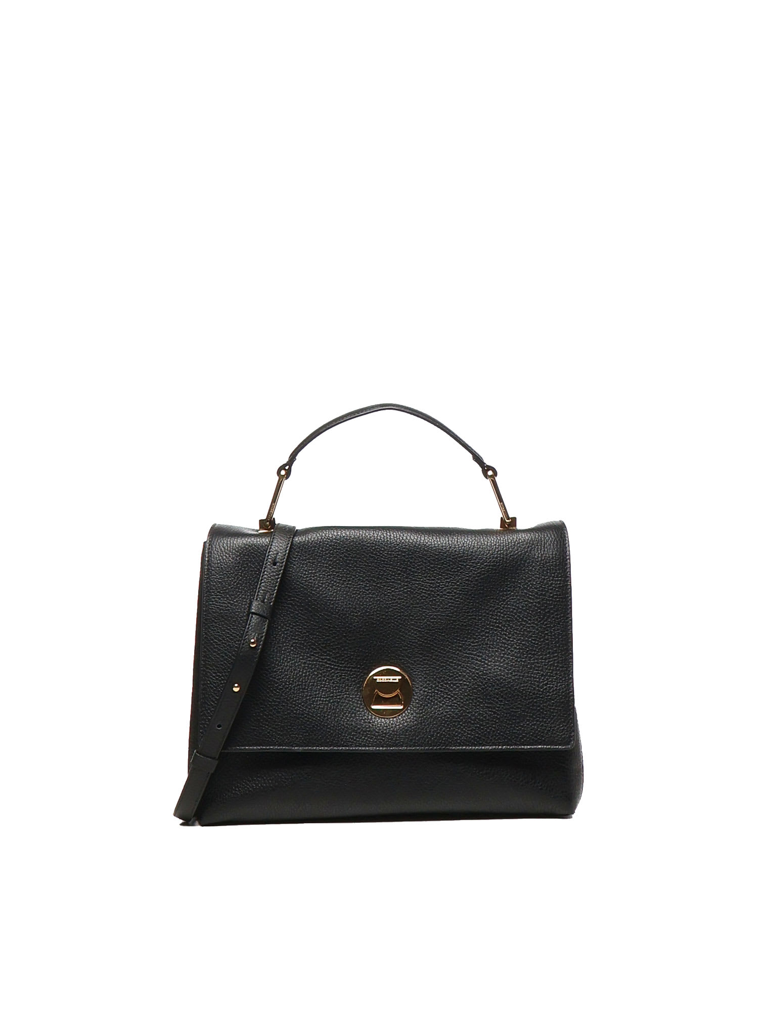 Coccinelle Liya Hand Bag In Grained Leather