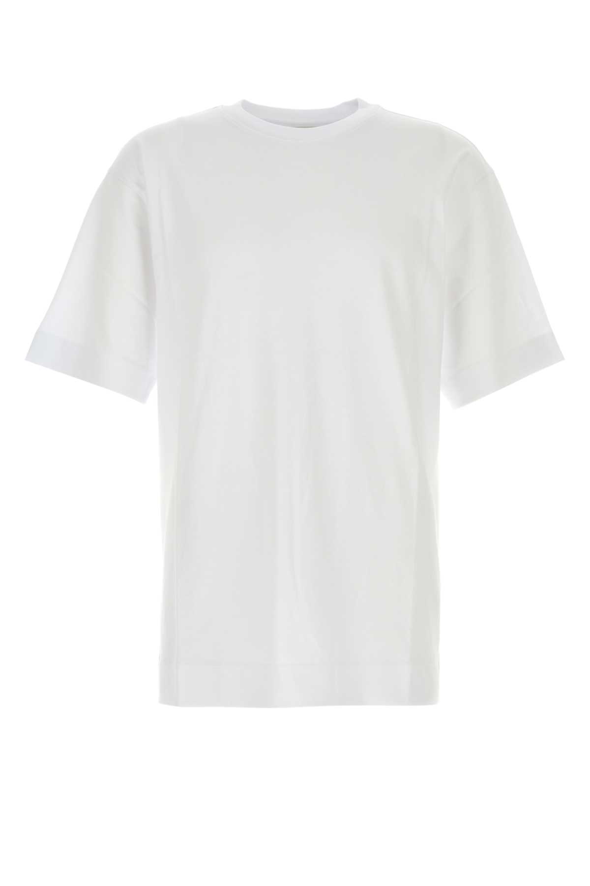 Dries Van Noten White Cotton Heli T-shirt