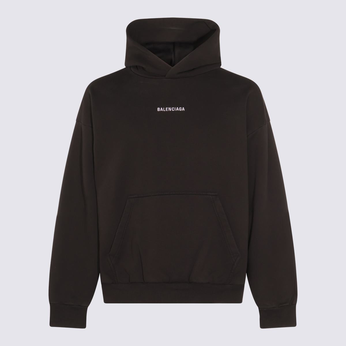 Balenciaga Black Cotton Sweatshirt