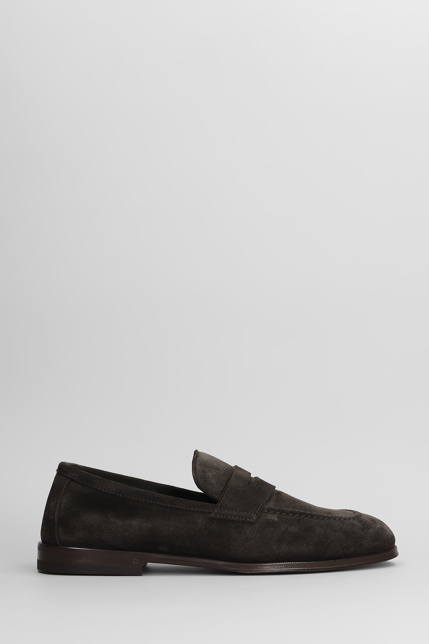 Henderson Baracco Loafers In Brown Suede