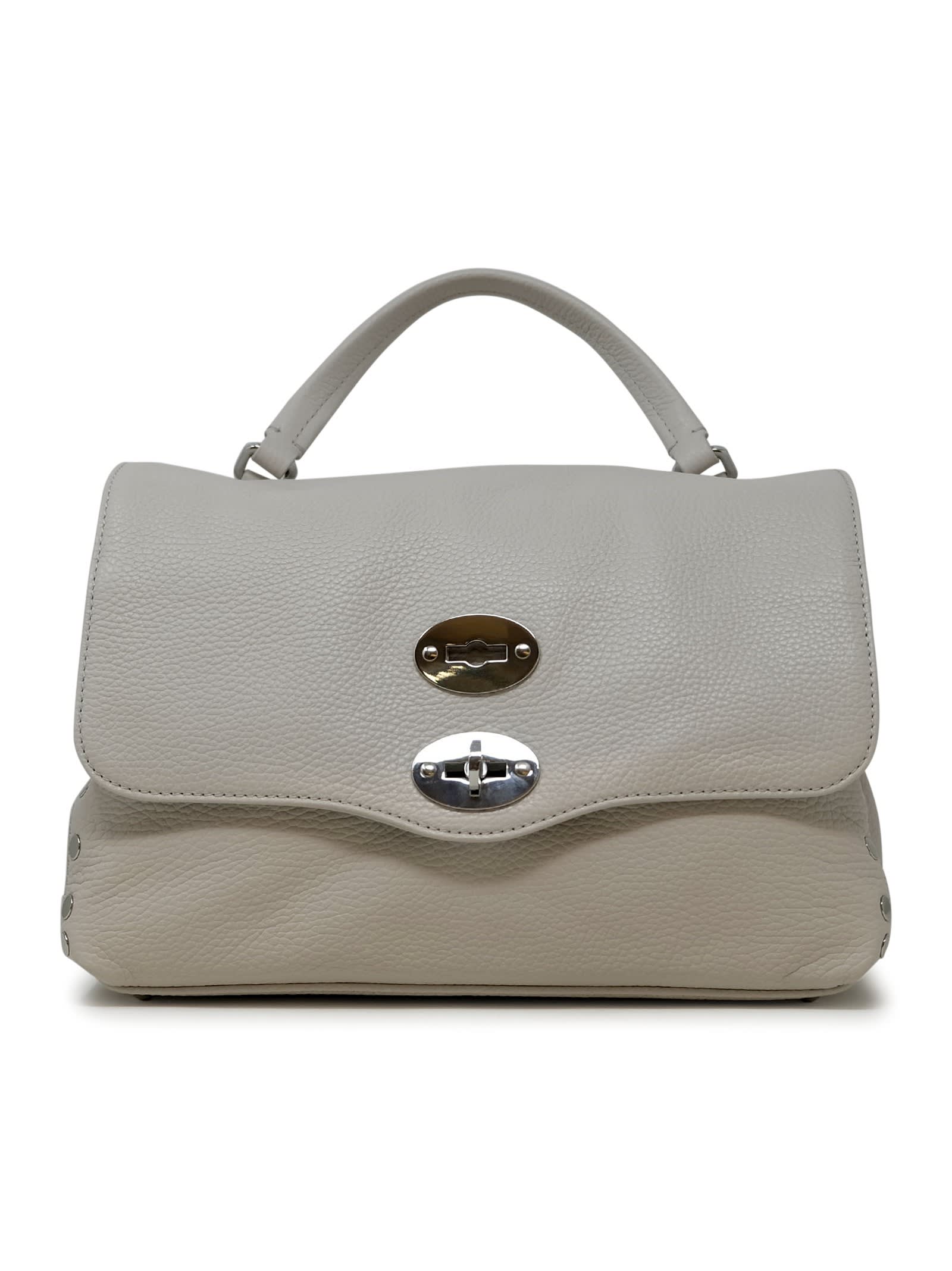 Zanellato 068010-0050000-z1192 Ivory Postina Daily Giorno S Leather Handbag