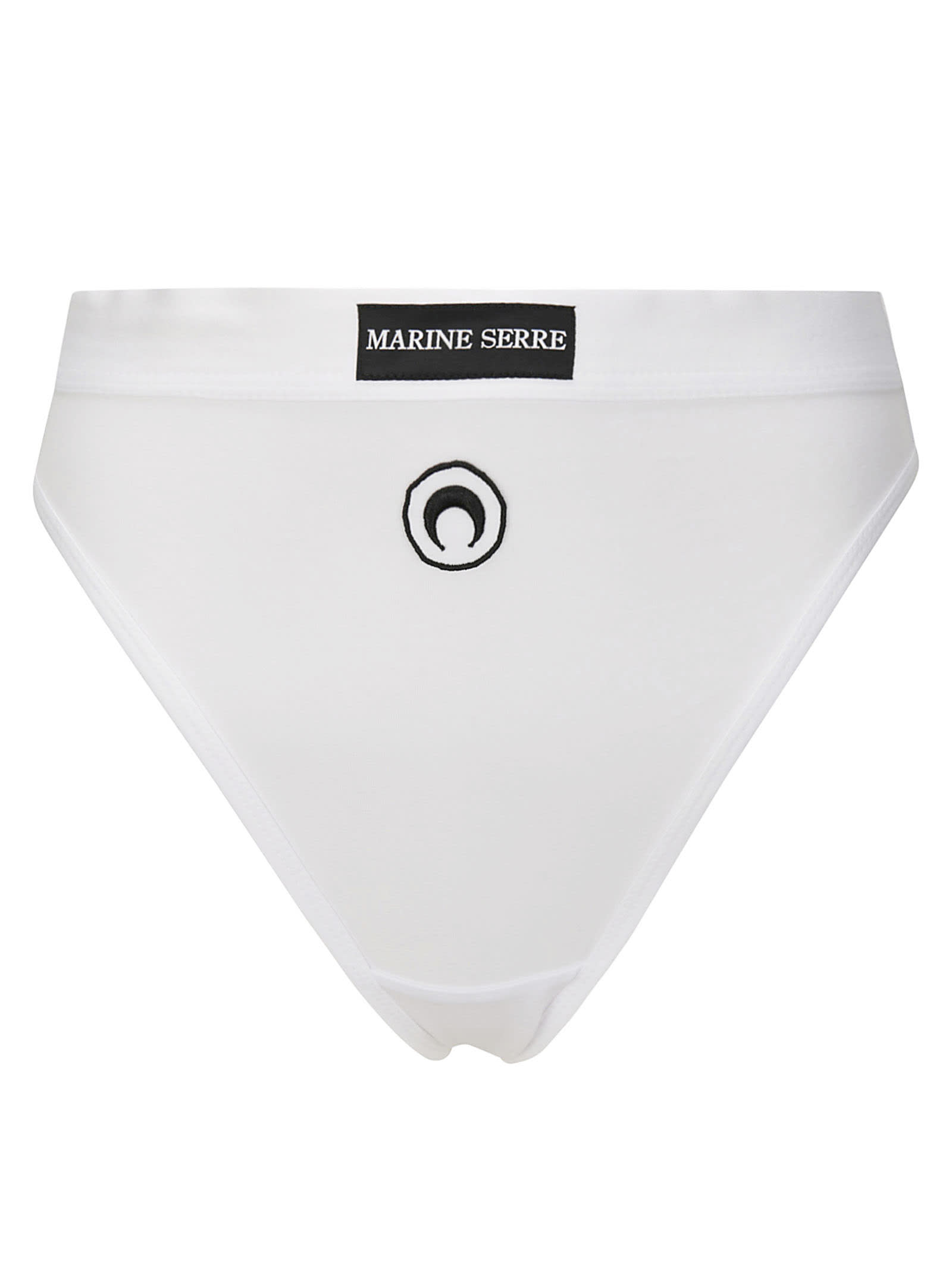 Marine Serre Crescent Moon-embroidered Jersey Briefs