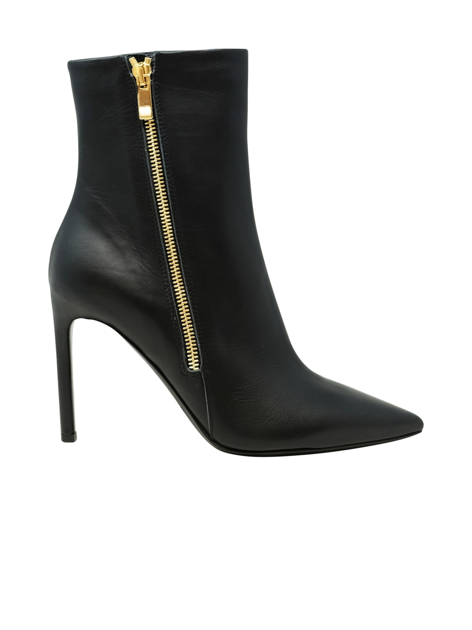 Roberto Del Carloblack Leather Merlot Boots
