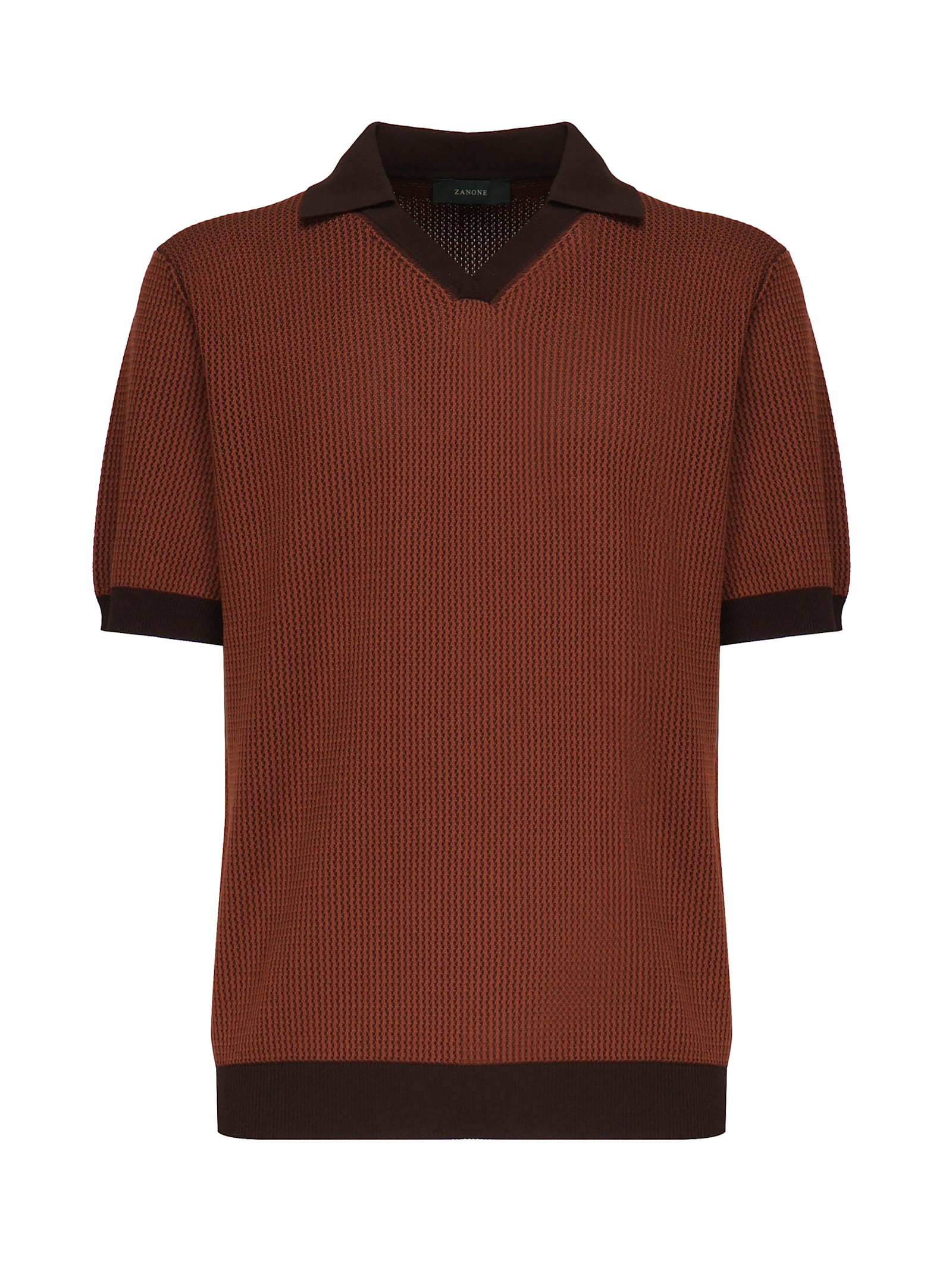 Zanone Cotton Crêpe Polo