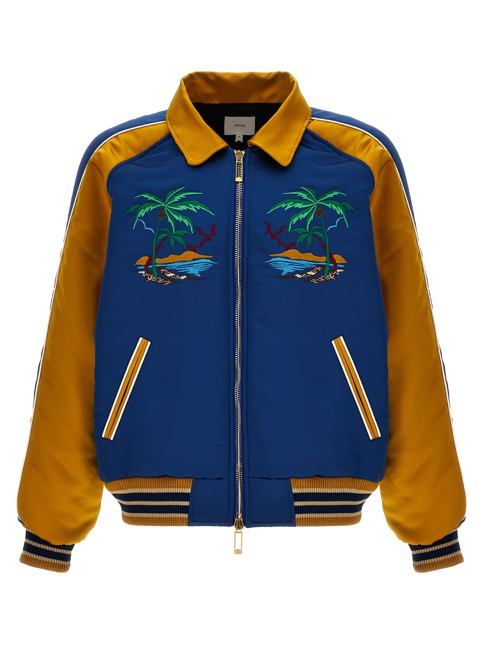 Rhude palm Eagles Souvenir Bomber Jacket